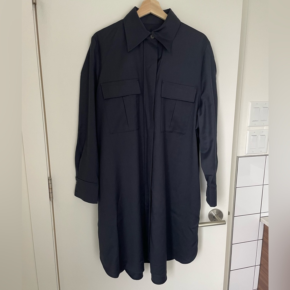 COS Navy Blue Shirt Dress